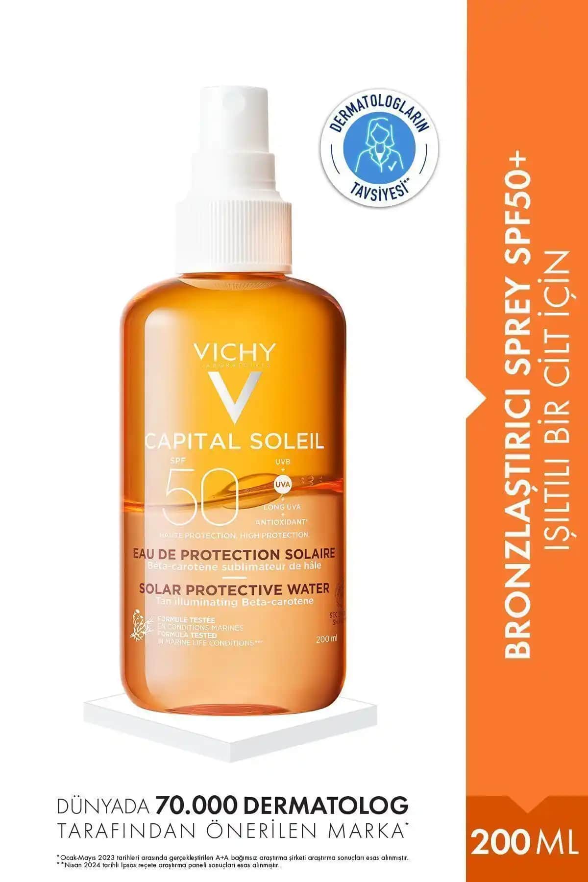 Vichy Capital Soleil SPF 50 Güneş Koruyucu Sprey: Yüksek Koruma ve Konfor Sunan Yaz Bakımı