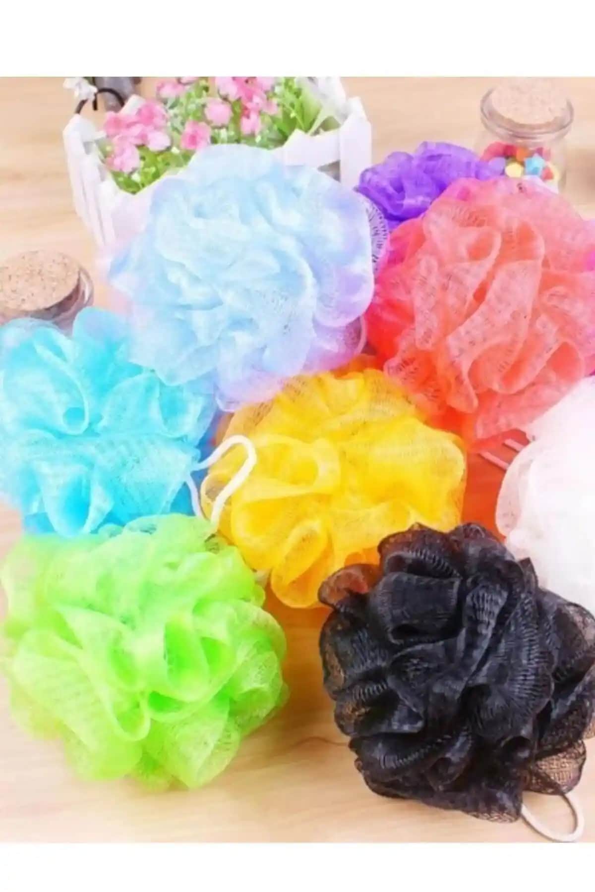 Viomax Renkli Duş Banyo Lifi Seti 5 Adet Temizlik ve Bakım İçin Uygun