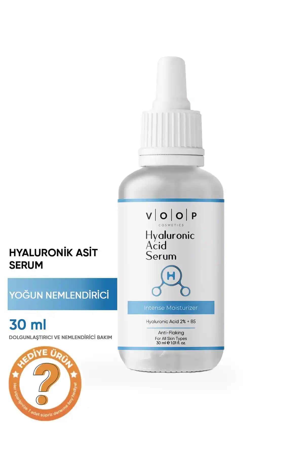 VOOP Hyaluronik Asit Serum B5 ile Yoğun Nemlendirme ve Cilt Yenileme Çözümü