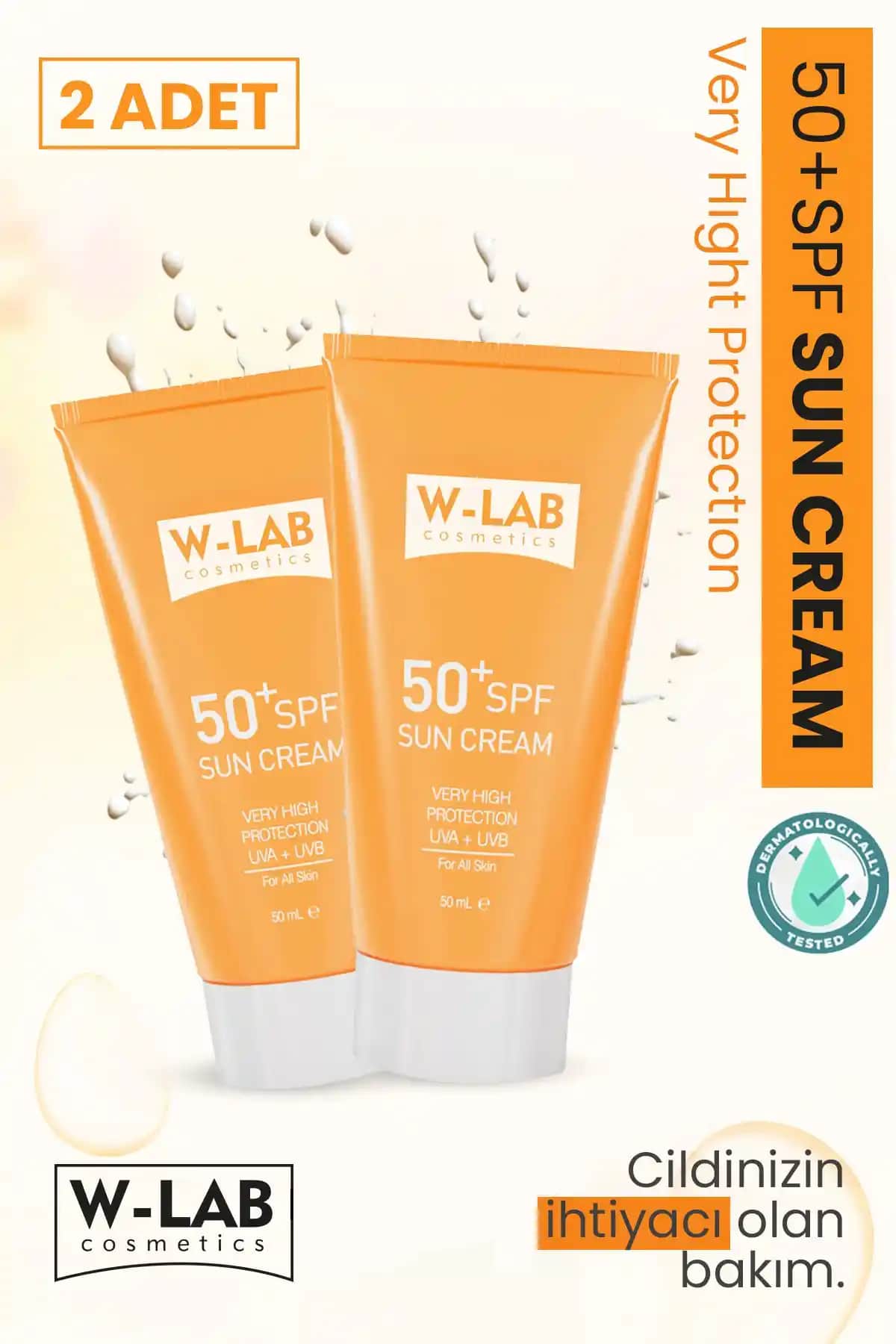 W-Lab Kozmetik 50+ SPF Güneş Kremi: Güçlü ve Çok Yönlü Güneş Koruma Çözümü
