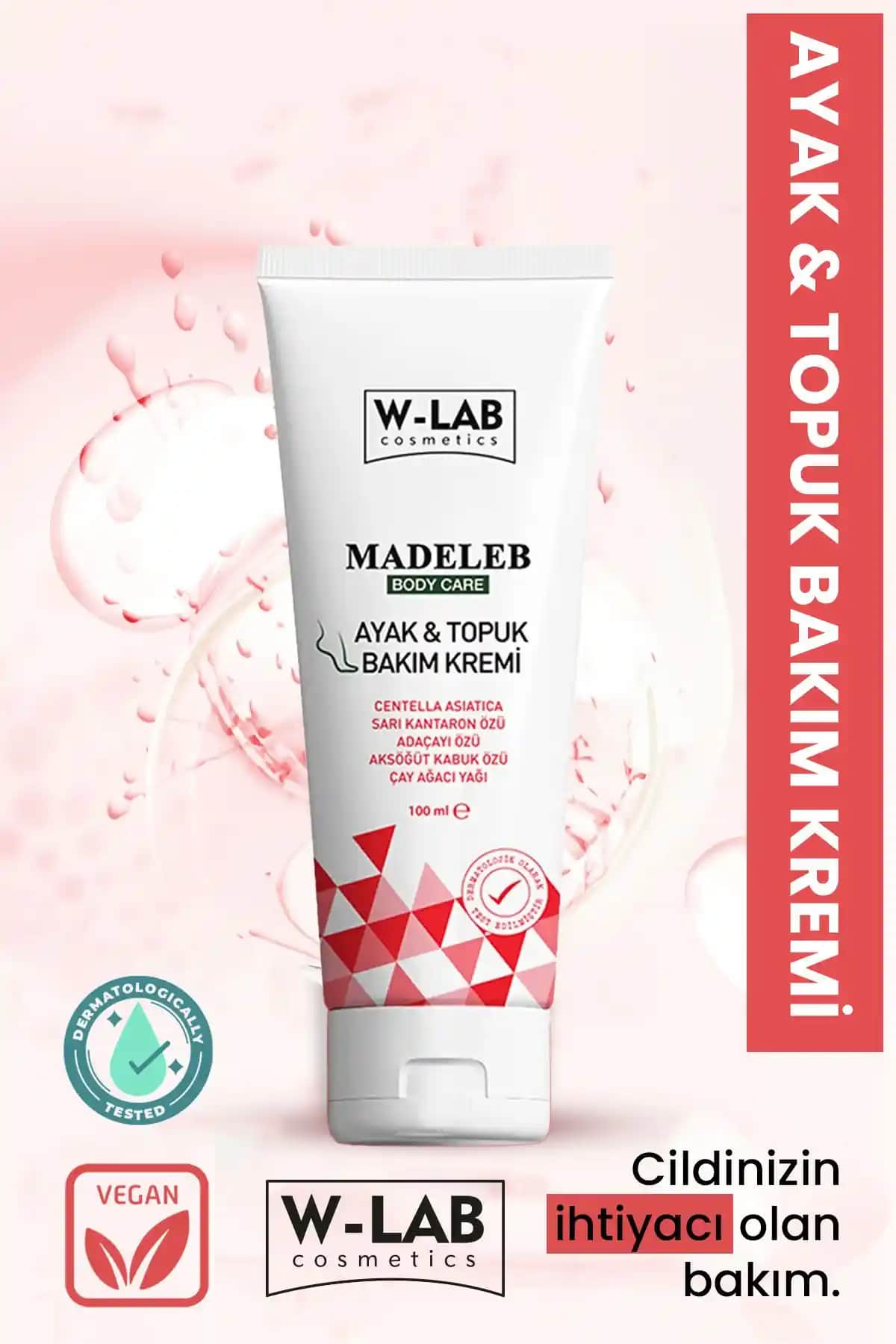 W-Lab Kozmetik Ayak ve Topuk Bakım Kremi ile Sağlıklı ve Yumuşak Ayaklar İçin Etkili Çözüm