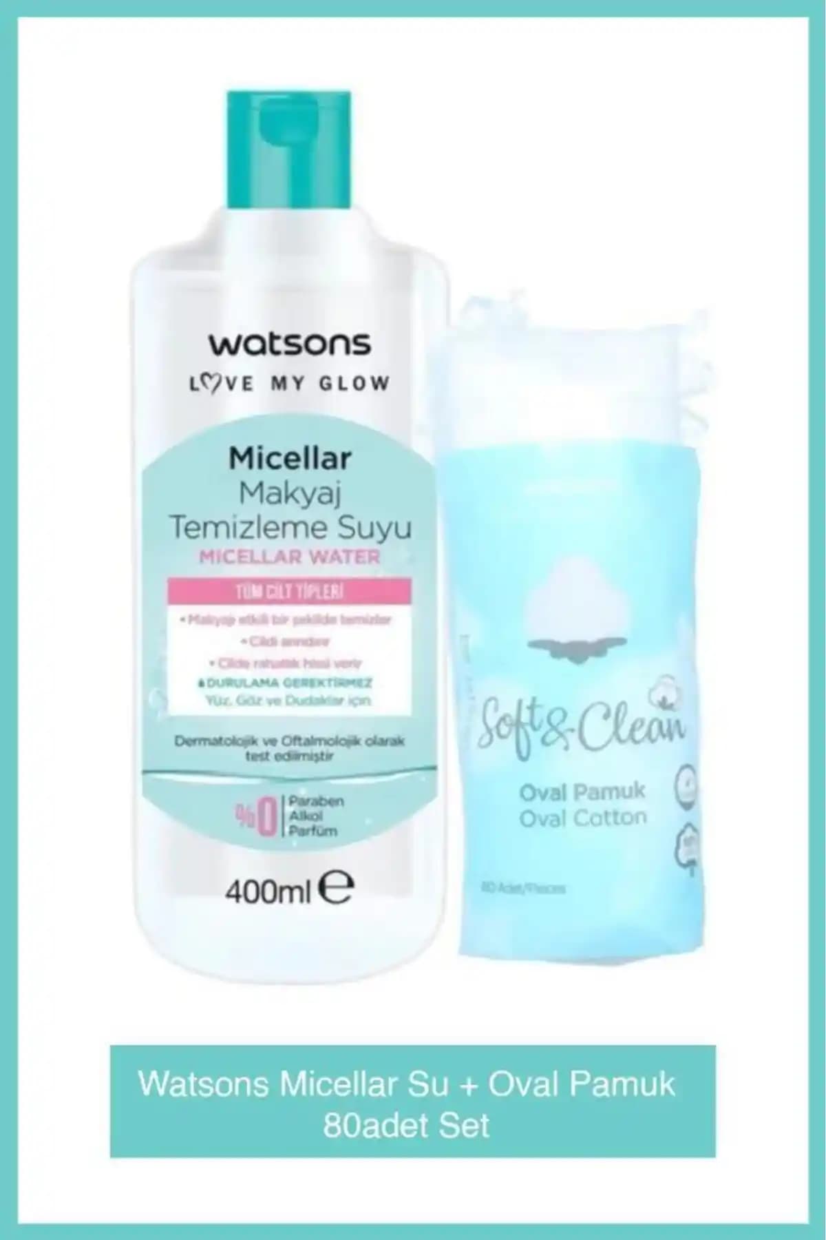 Watsons Micellar Su Oval Pamuk Seti ile Hassas ve Etkili Cilt Temizliği Çözümü