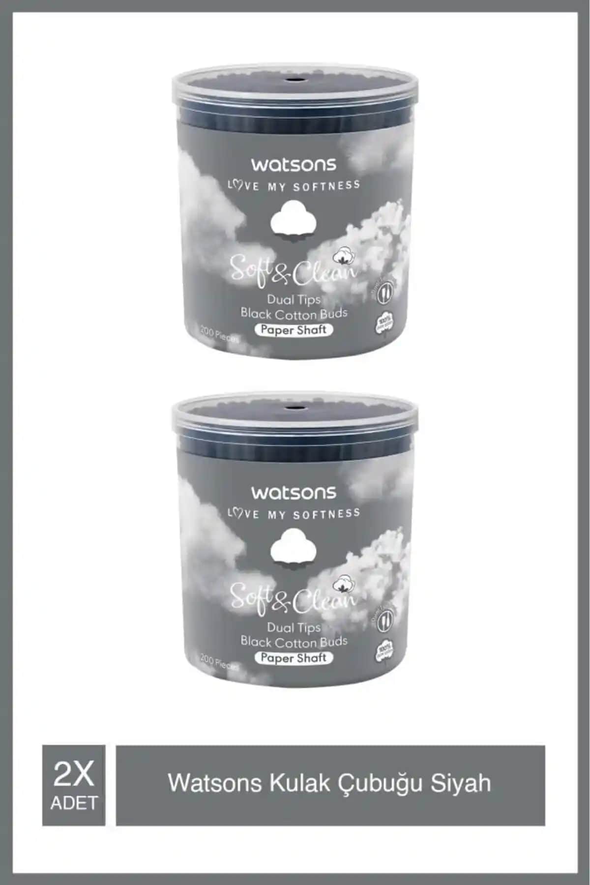 Watsons Siyah Pamuklu Kulak Çubukları: Sağlık ve Hijyen İçin Güvenilir Temizlik Aracı