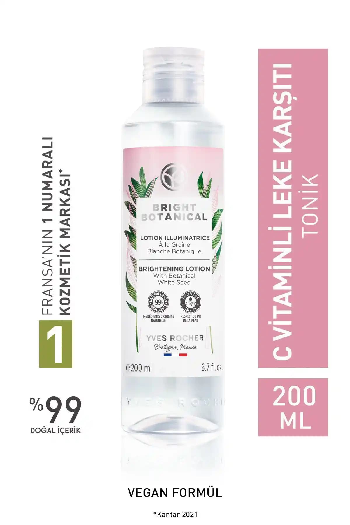 Yves Rocher Bright Botanical Serisi Leke ve Kırışık Karşıtı Bitkisel Tonik Ürün Özellikleri ve Faydaları