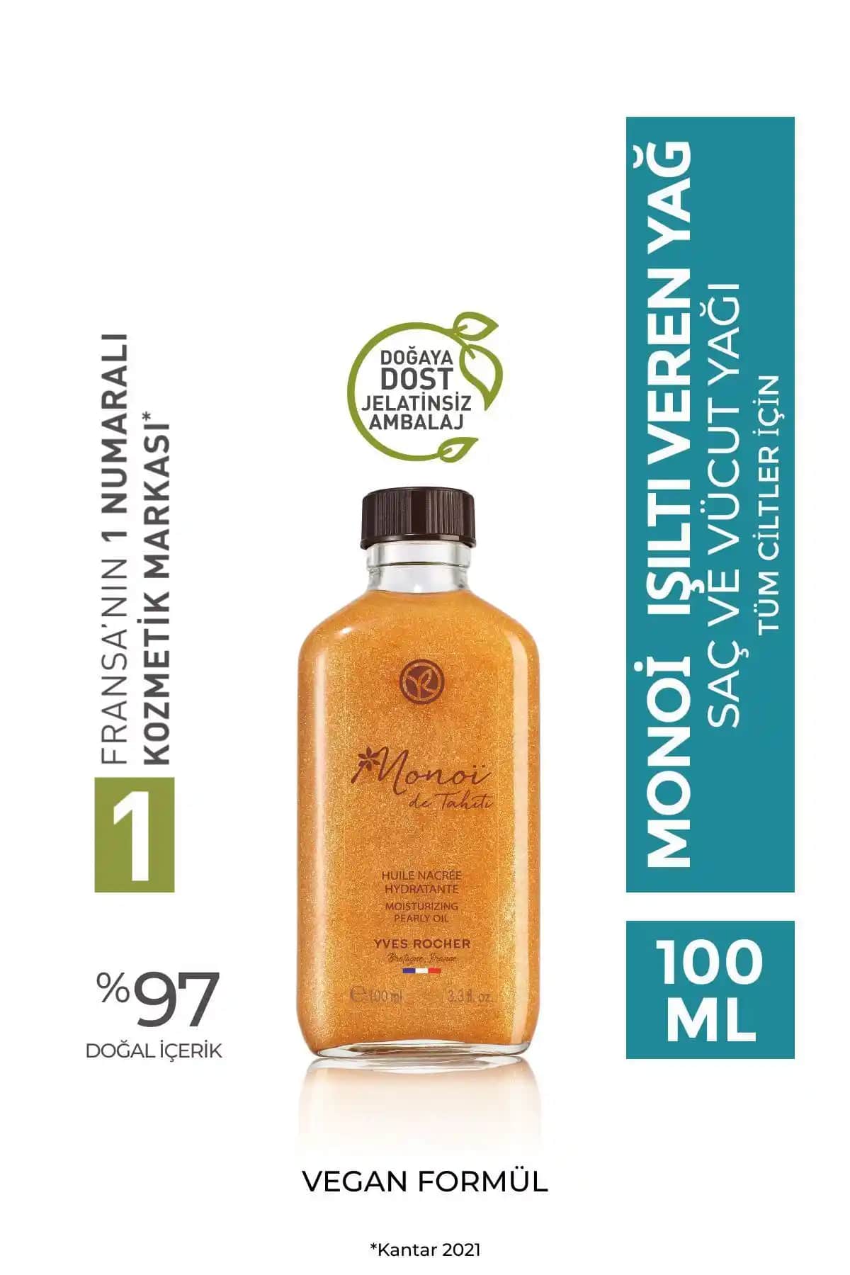 Yves Rocher Monoi Işıltı Veren Yağı: Doğal Parlaklık ve Çok Yönlü Kullanım Özellikleri