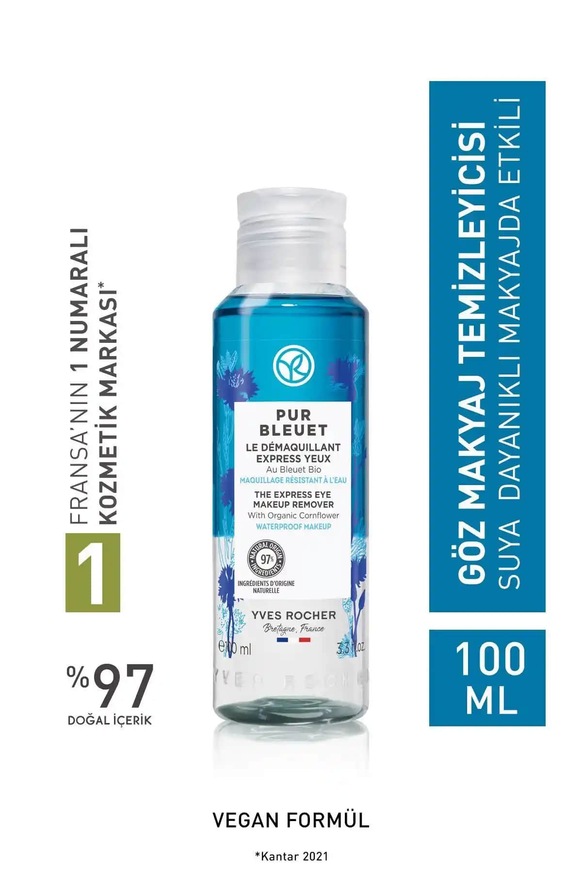 Yves Rocher Tüm Ciltler İçin Çift Fazlı Göz Makyaj Temizleyici İncelemesi ve Kullanıcı Yorumları