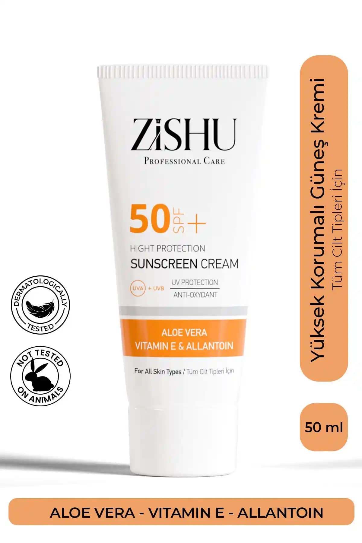 ZİSHU 50 Spv Güneş Kremi: Yüksek Koruma ve Nemlendirme Sağlayan Günlük Cilt Bakım Ürünü