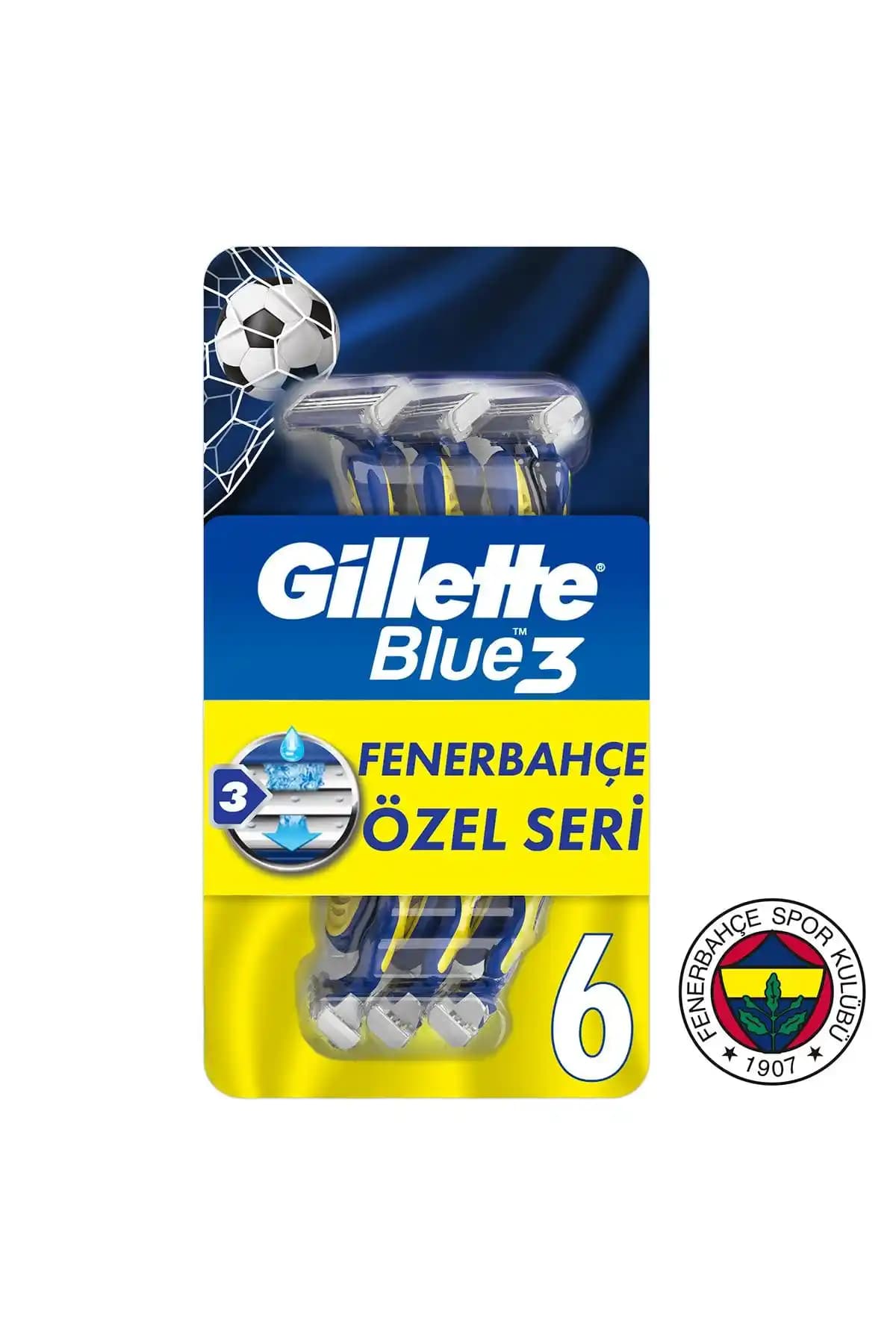 Gillette Blue3 6'lı Fenerbahçe Taraftar Paketi ile Konforlu Tıraş Deneyimi