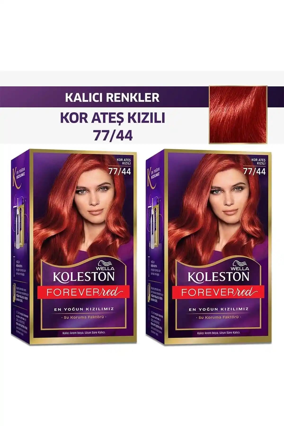 Wella Koleston Kit Saç Boyası 77/44 Kor Ateş Kızılı: Kalıcı ve Profesyonel Renk