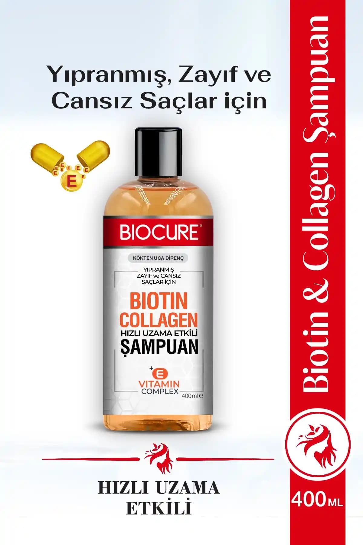 Yıpranmış Saçlar için Biocure Biotin ve Kolajen Şampuanı: Doğal Bakımın Gücü