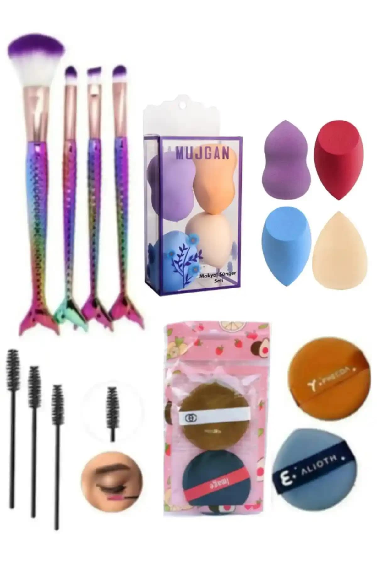 AcarlarTicaret 15 Parça Profesyonel Makyaj Fırça Seti Kaliteli ve Dayanıklı Tasarım