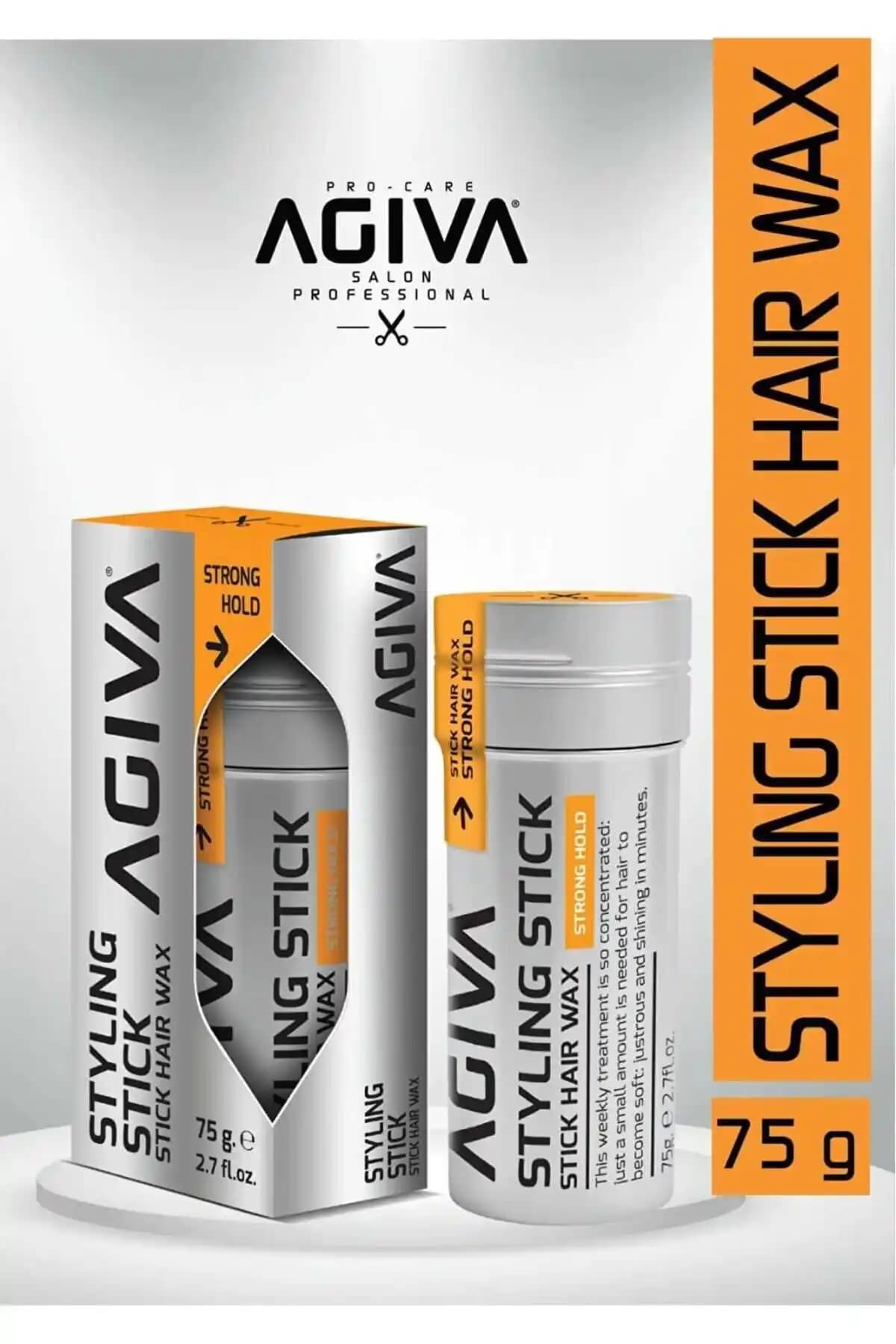 Agiva Stick Hair Wax 75g: Yüksek Performanslı ve Doğal İçerikli Saç Şekillendirme Ürünü