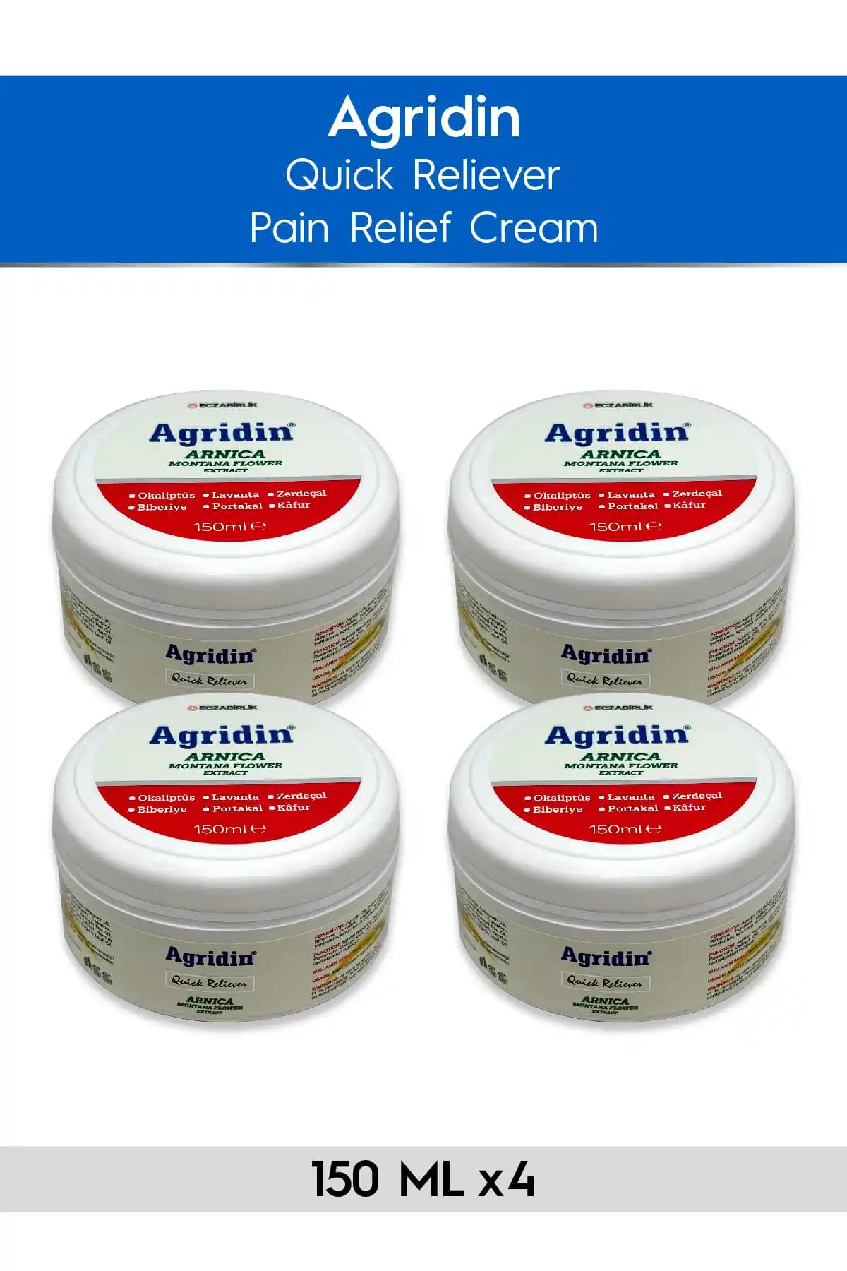 Agridin Ağrı Giderici Eklem ve Kas Sağlığı Destek Kremi Doğal ve Güvenilir Çözüm