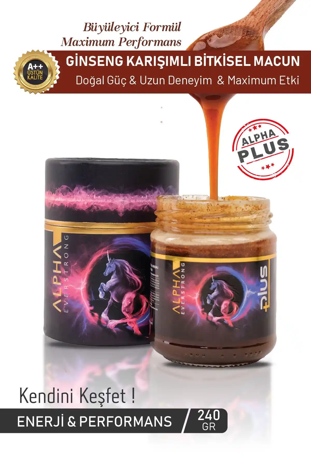 ALPHA EVERSTRONG Panax Ginseng Macun Plus: Doğal Enerji ve Güç Artırıcı Sağlık Takviyesi