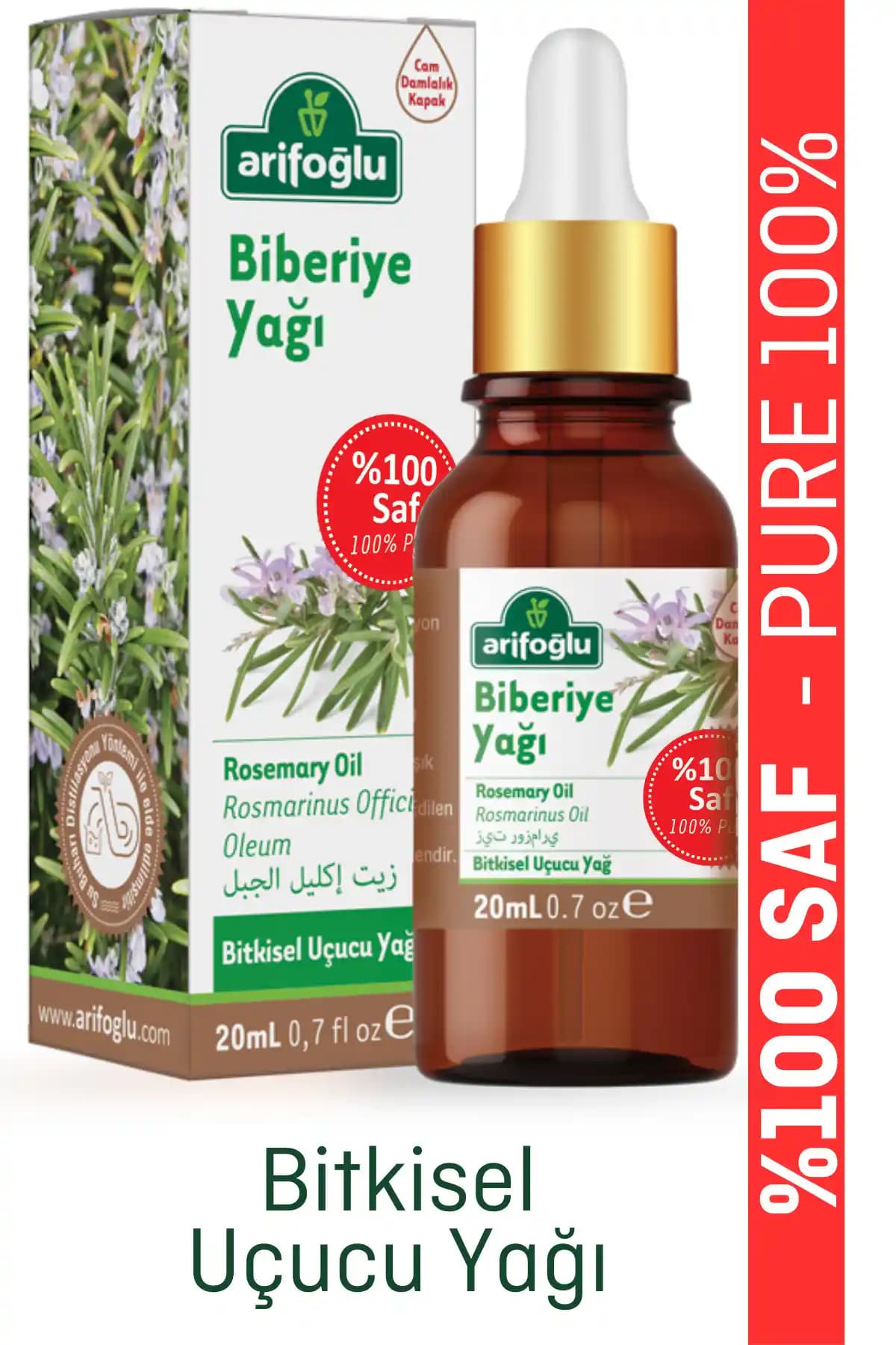 Arifoğlu Biberiye Yağı: Doğal ve Çok Yönlü Saç ve Cilt Bakım Çözümü