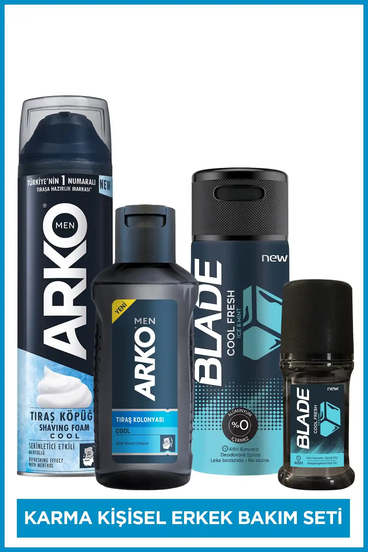 Arko Men Erkek Kişisel Bakım Karma Seti: Şıklık ve Ferahlık Sunan Güvenilir Ürünler