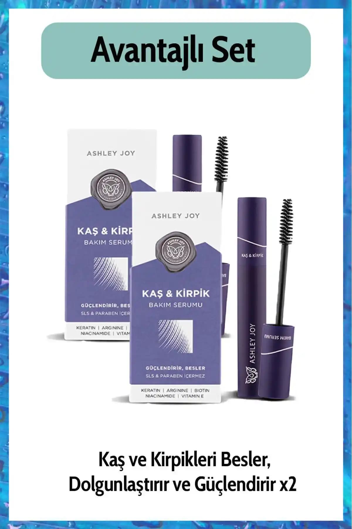 Ashley Joy Keratin ve Biotin İçeren Doğal Kaş ve Kirpik Bakım Serumu Tanıtımı