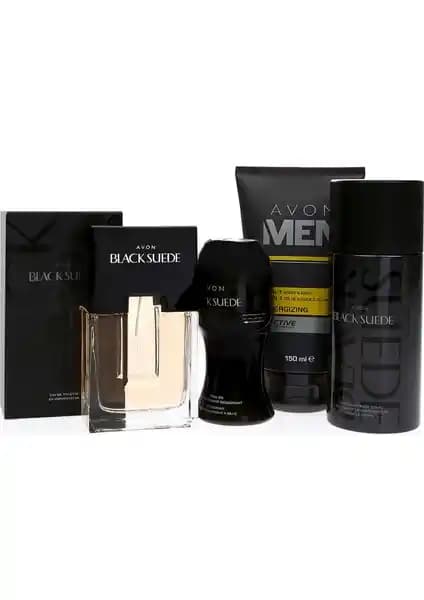Avon Black Suede Erkek Parfüm Seti: Şıklık ve Kendine Güven Yansıtan Erkek Bakım Koleksiyonu