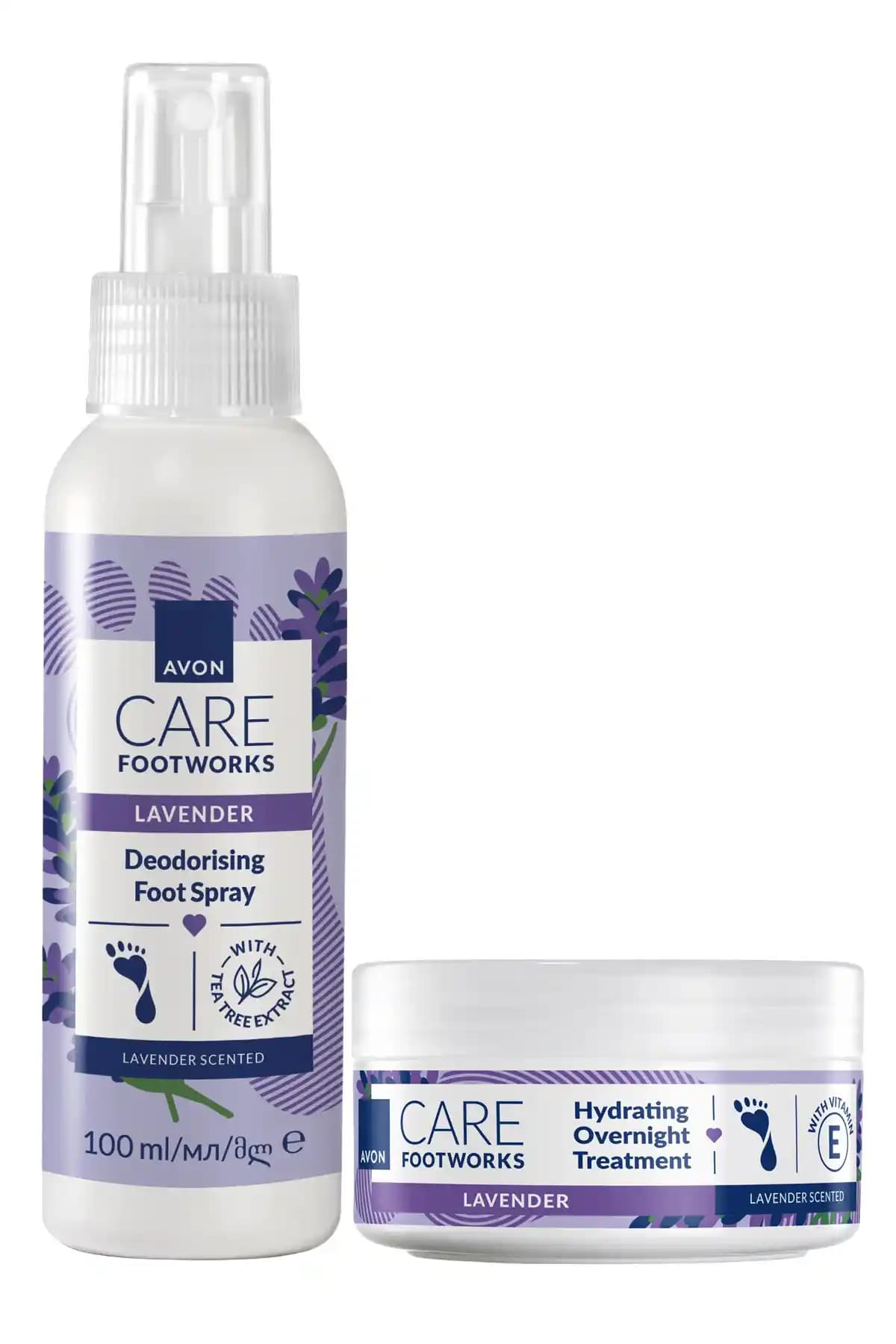 Avon Lavanta Özlü Ayak Gece Kremi ve Koku Önleyici Sprey Seti: Rahatlatıcı ve Ferahlatıcı Ayak Bakım Çözümü