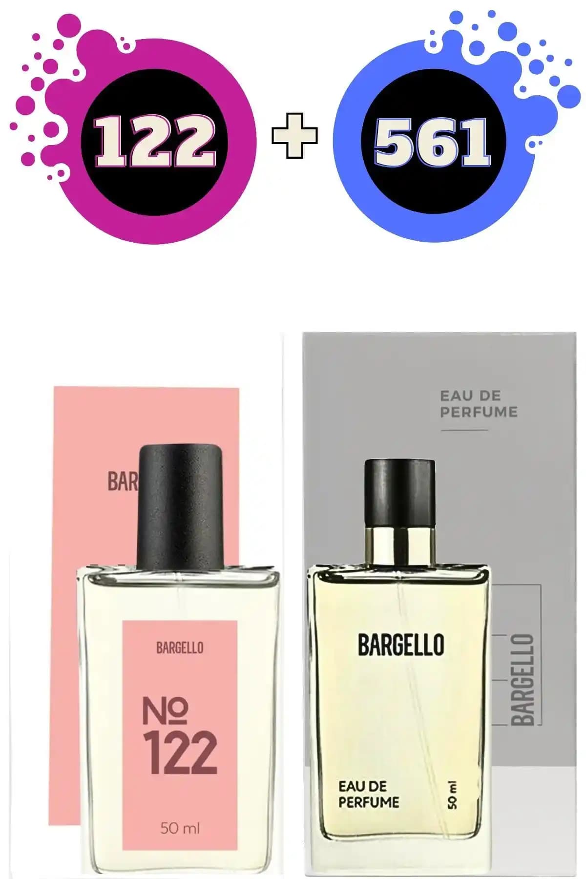 Bargello 122 Oriental Kadın ve 561 Fresh Erkek Parfüm Seti: Kaliteli ve Uzun Süreli Koku Deneyimi