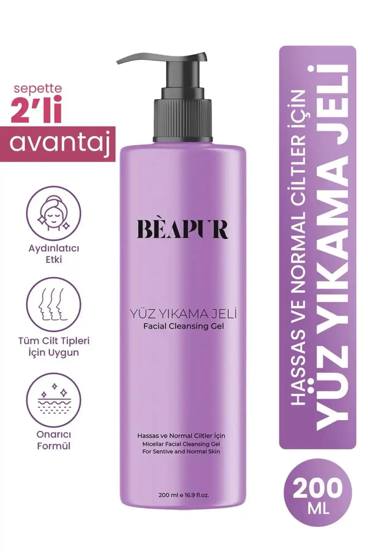 BEAPUR Hassas ve Normal Ciltler İçin Misel Yüz Temizleme Jeli Özellikleri ve Faydaları