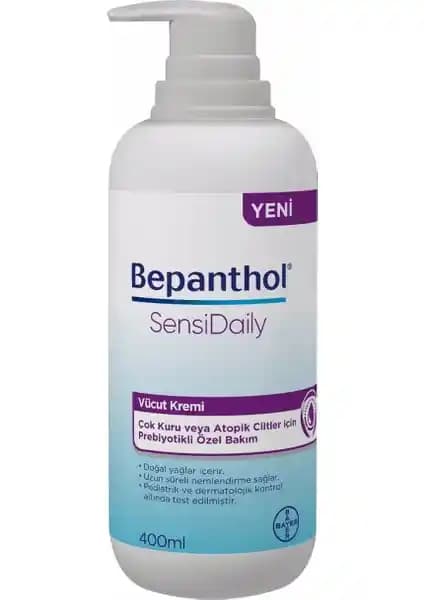 Bepanthol Sensidaily Nemlendirici Vücut Kremi: Kuru ve Atopik Ciltler İçin Güçlü Bakım Çözümü