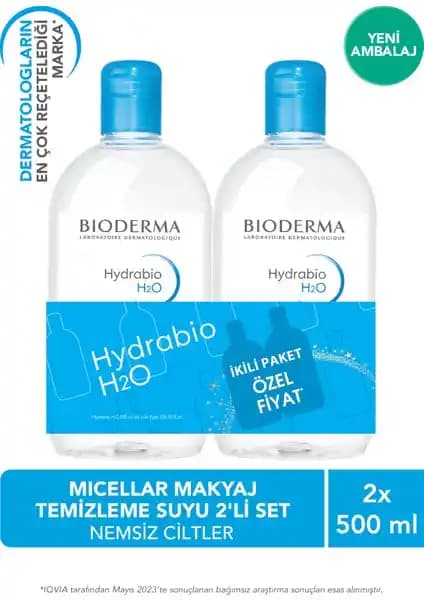 Bioderma Hydrabio H2O Micellar Makyaj Temizleme Suyu Kuru ve Hassas Ciltler İçin Güvenli Çözüm