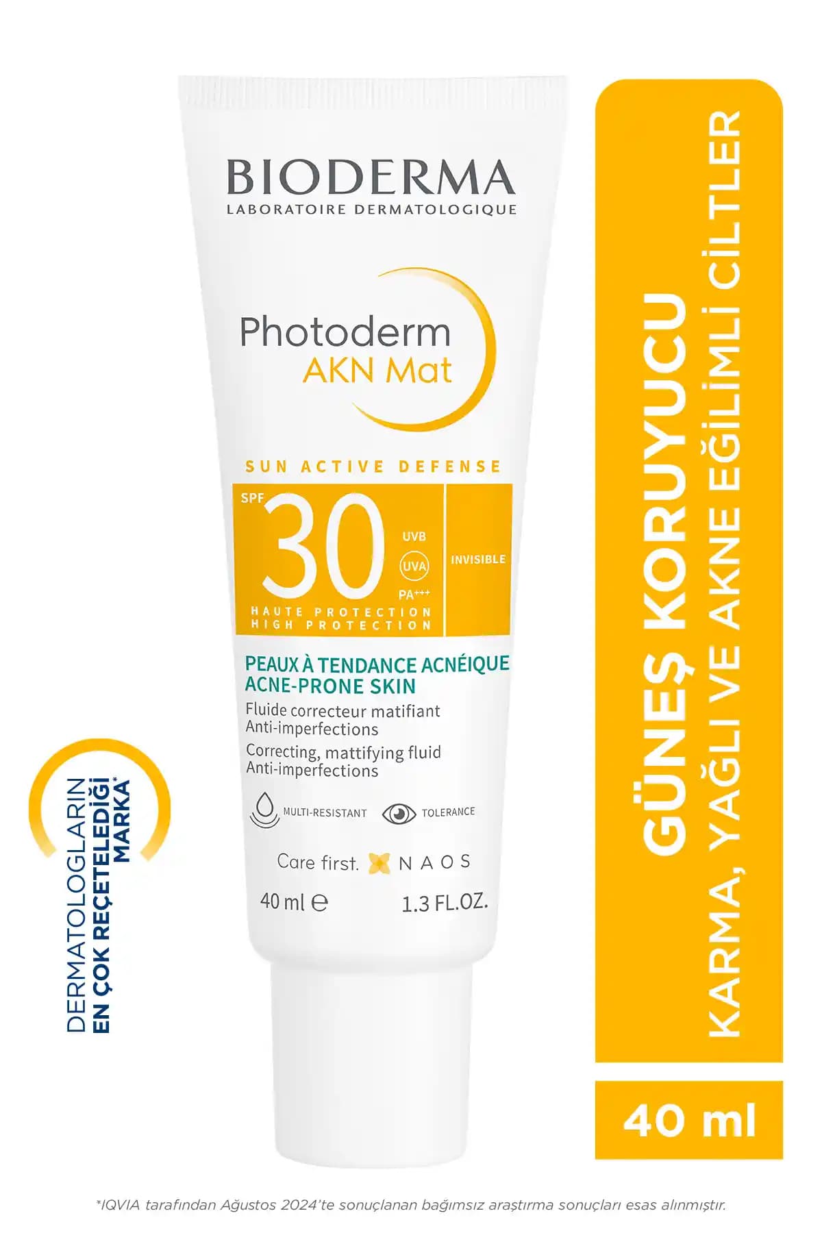 Bioderma Photoderm Akn Mat SPF 30 Güneş Koruyucu: Yağlı ve Akneye Eğilimli Ciltler İçin Koruma ve Matlık Sağlar