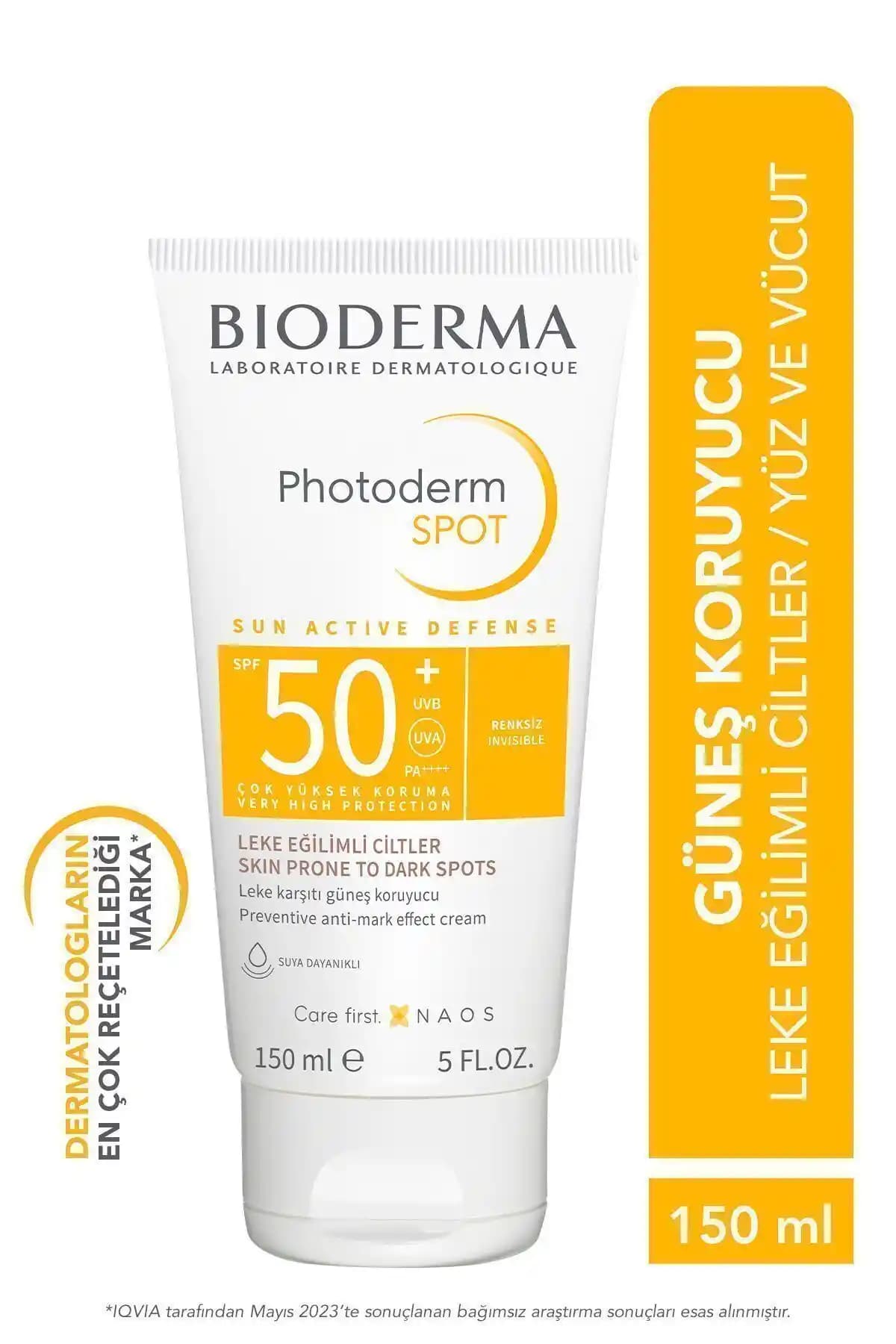Bioderma Photoderm Spot SPF50+ Güneş Koruyucu Krem: Yüksek Koruma ve Hassas Cilt Uyumlu