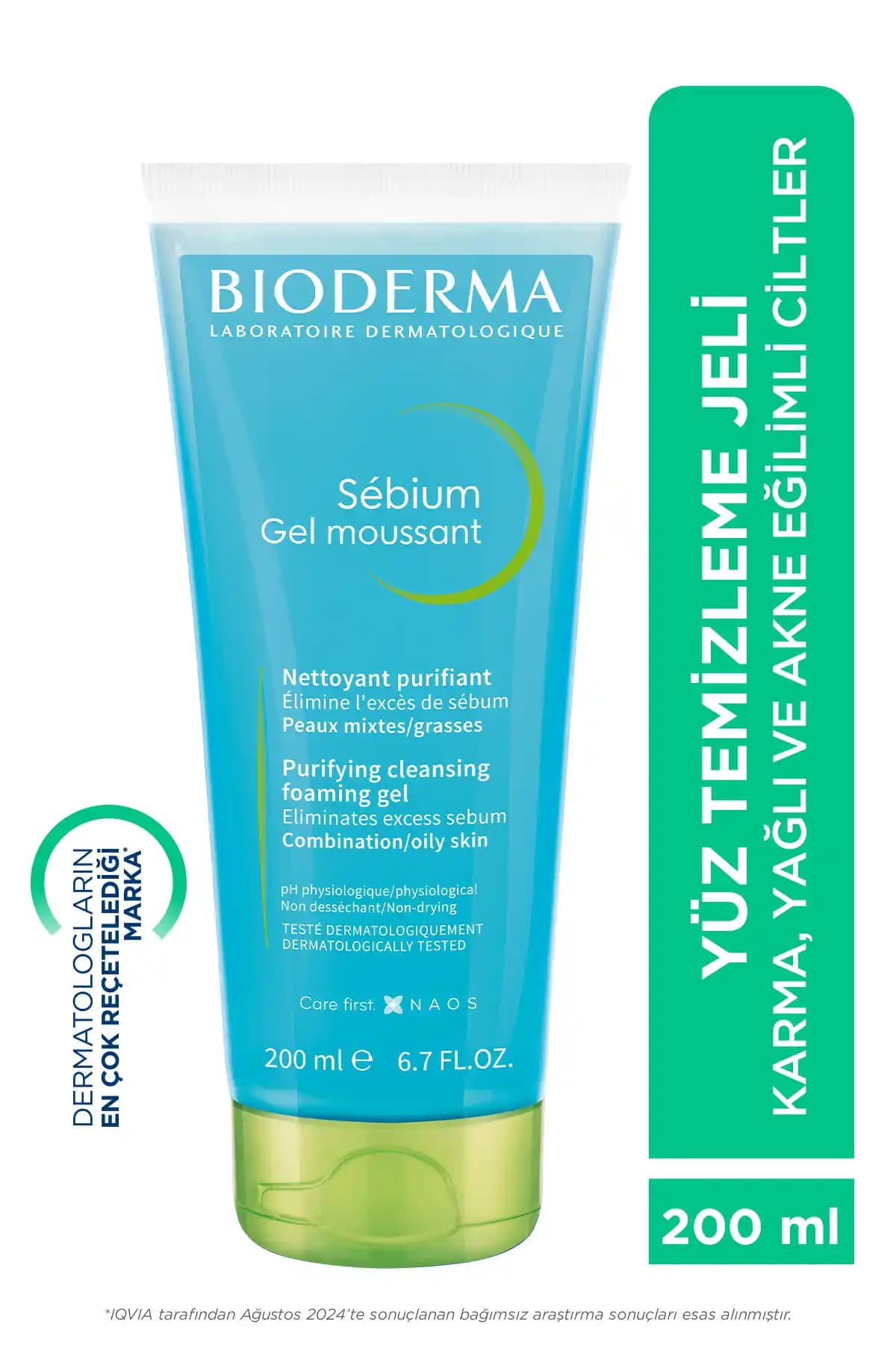 Bioderma Sebium Foaming Jel: Karma ve Yağlı Ciltler İçin Günlük Temizleyici Çözüm