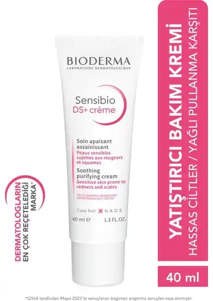 Bioderma Sensibio DS+ Krem: Hassas ve Yağlı Ciltler İçin Etkili Rahatlatıcı Bakım Ürünü