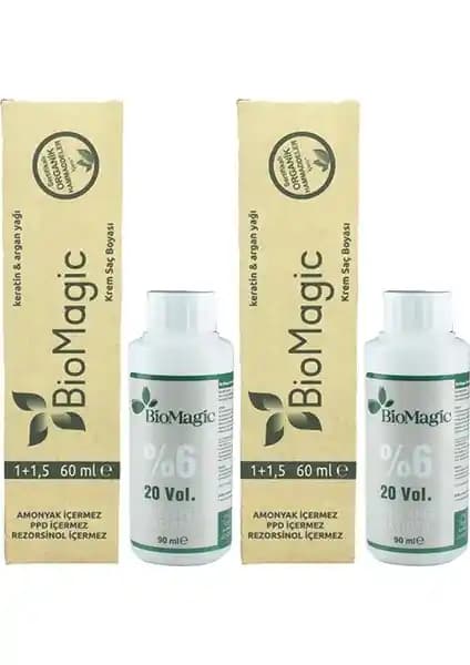 BioMagic Organik Amonyaksız Saç Boyası Doğal İçeriklerle Güçlü ve Parlak Saçlar İçin