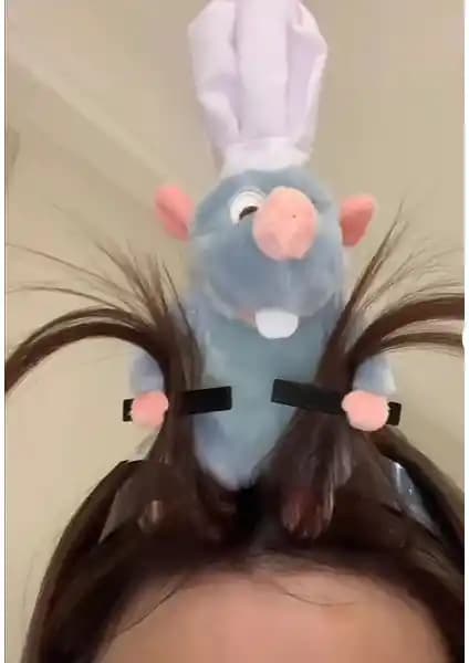 Buyfun Ratatouille Peluş Model Saç Bandı Açık Mavi Şıklık ve Fonksiyonellik Sunar