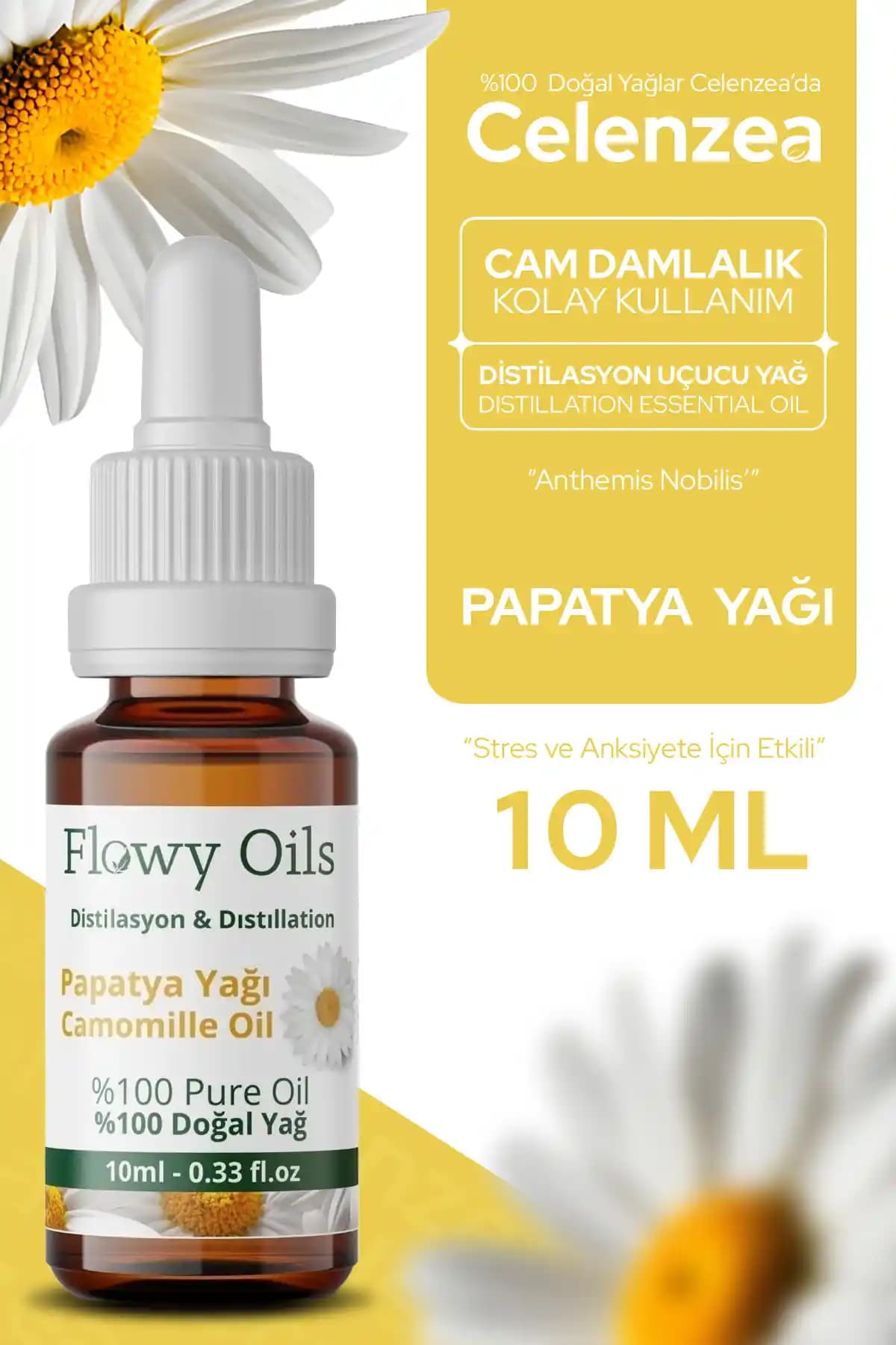 Celenzea Papatya Yağı: Doğal ve Saf Bitkisel Uçucu Yağ Ürünü İncelemesi ve Kullanım Tavsiyeleri