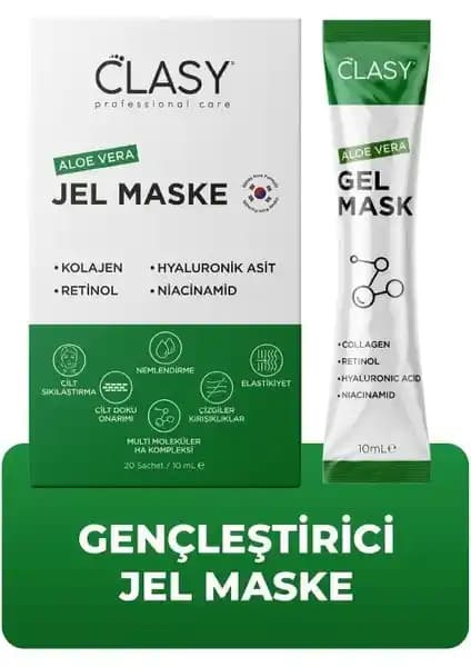Clasy Care Aloe Vera Jel Yüz Maskesi: Doğal ve Etkili Cilt Bakım Ürünü