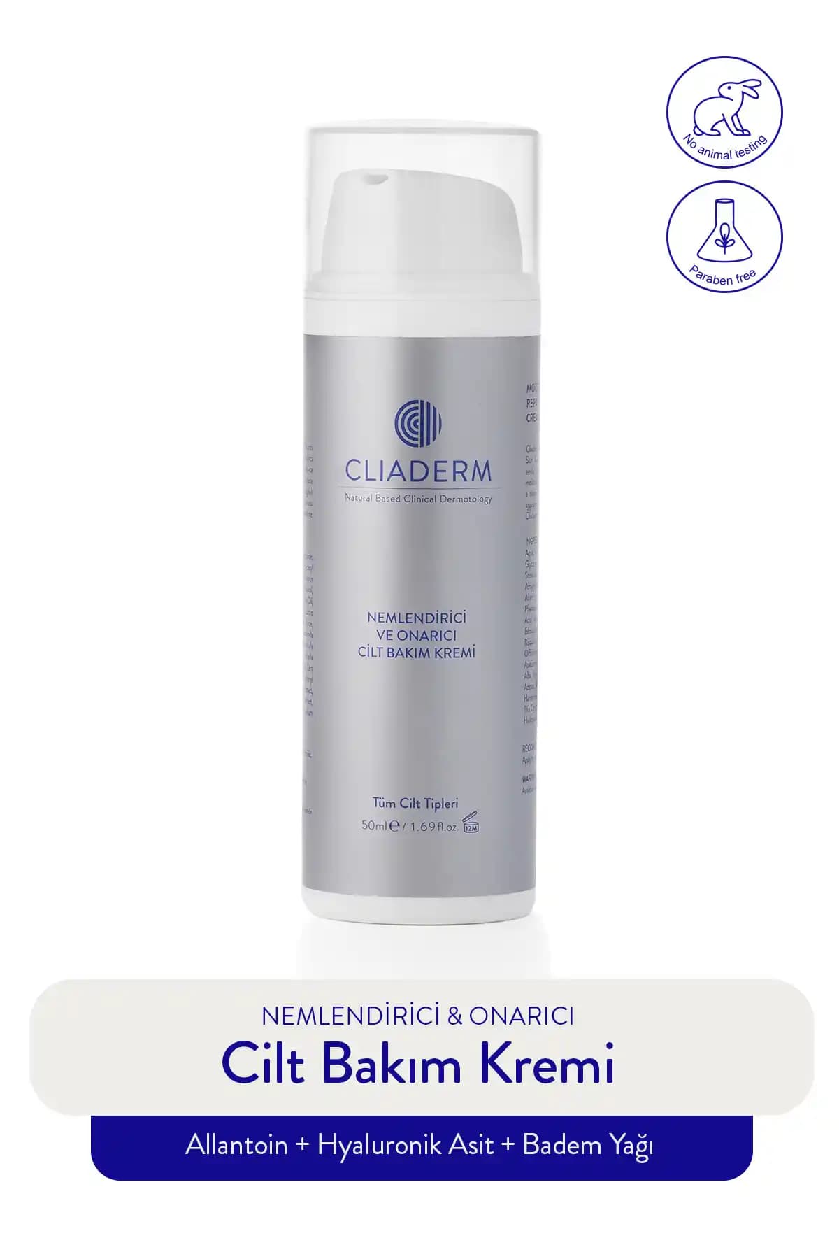 Cliaiderm Doğal İçerikli Nemlendirici ve Onarıcı Krem Cilt Sağlığı İçin Uygun Çözüm