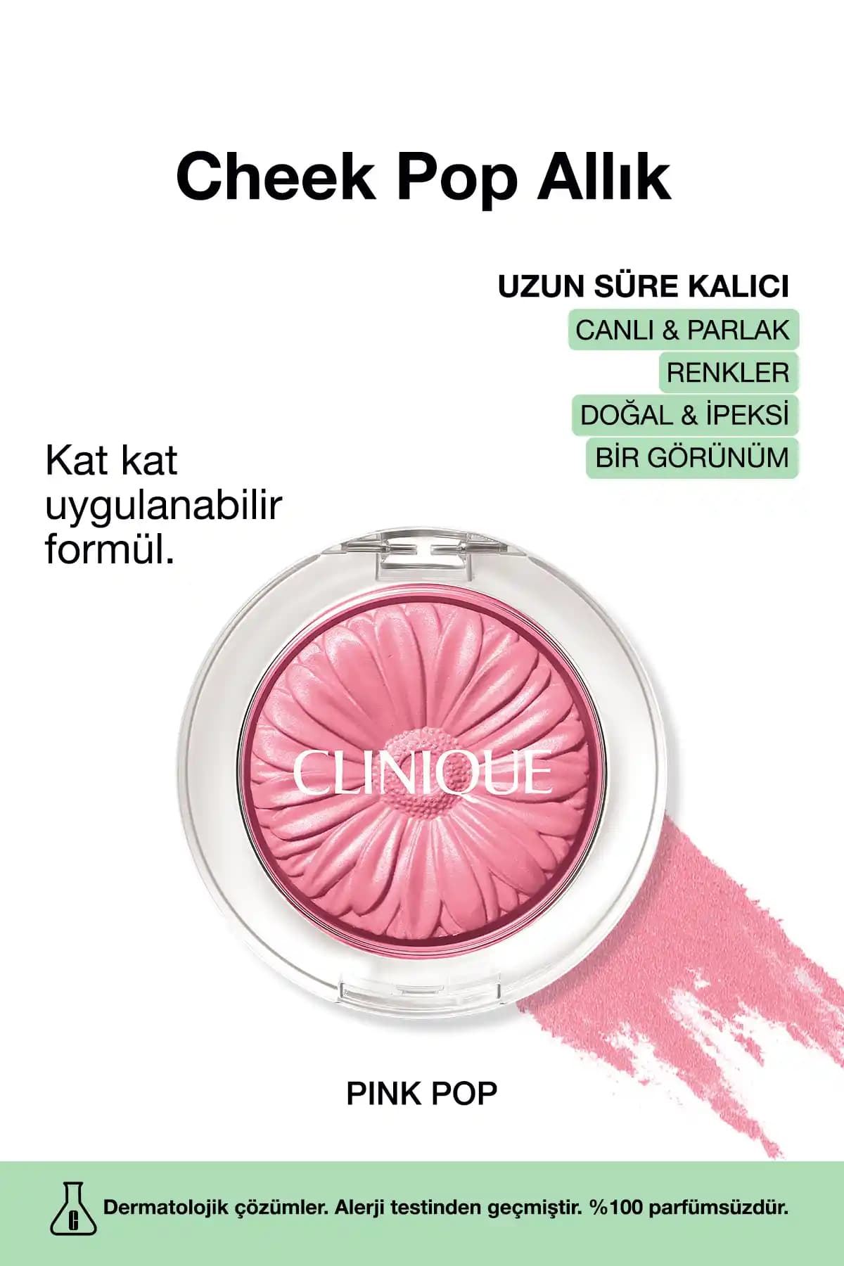 Clinique Cheek Pop Allık Pink Pop: Doğal ve Kalıcı Pembe Allık Seçeneği