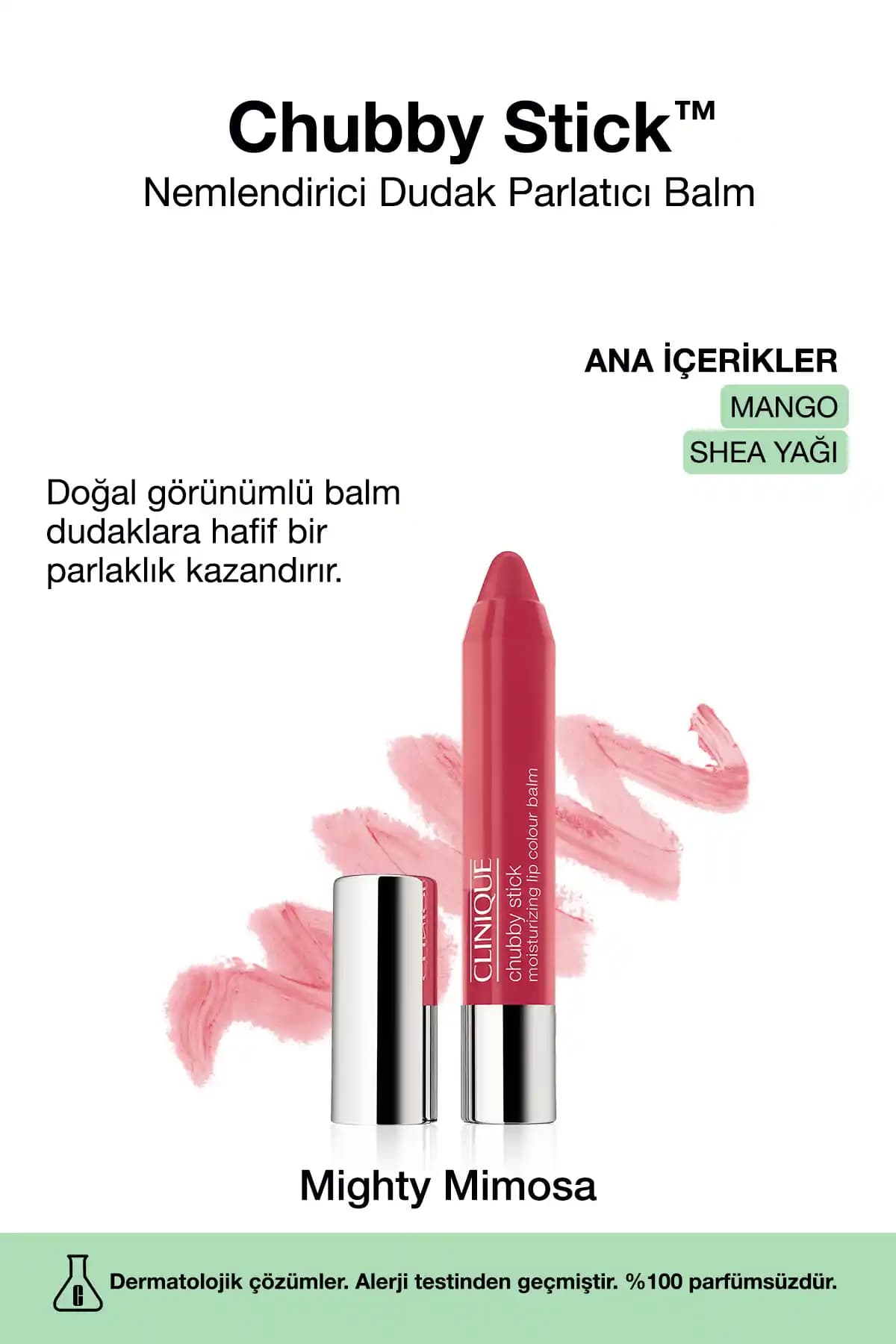 Clinique Chubby Stick Nemlendirici Dudak Parlatıcı Balm 13 Mighty Mimosa 3g