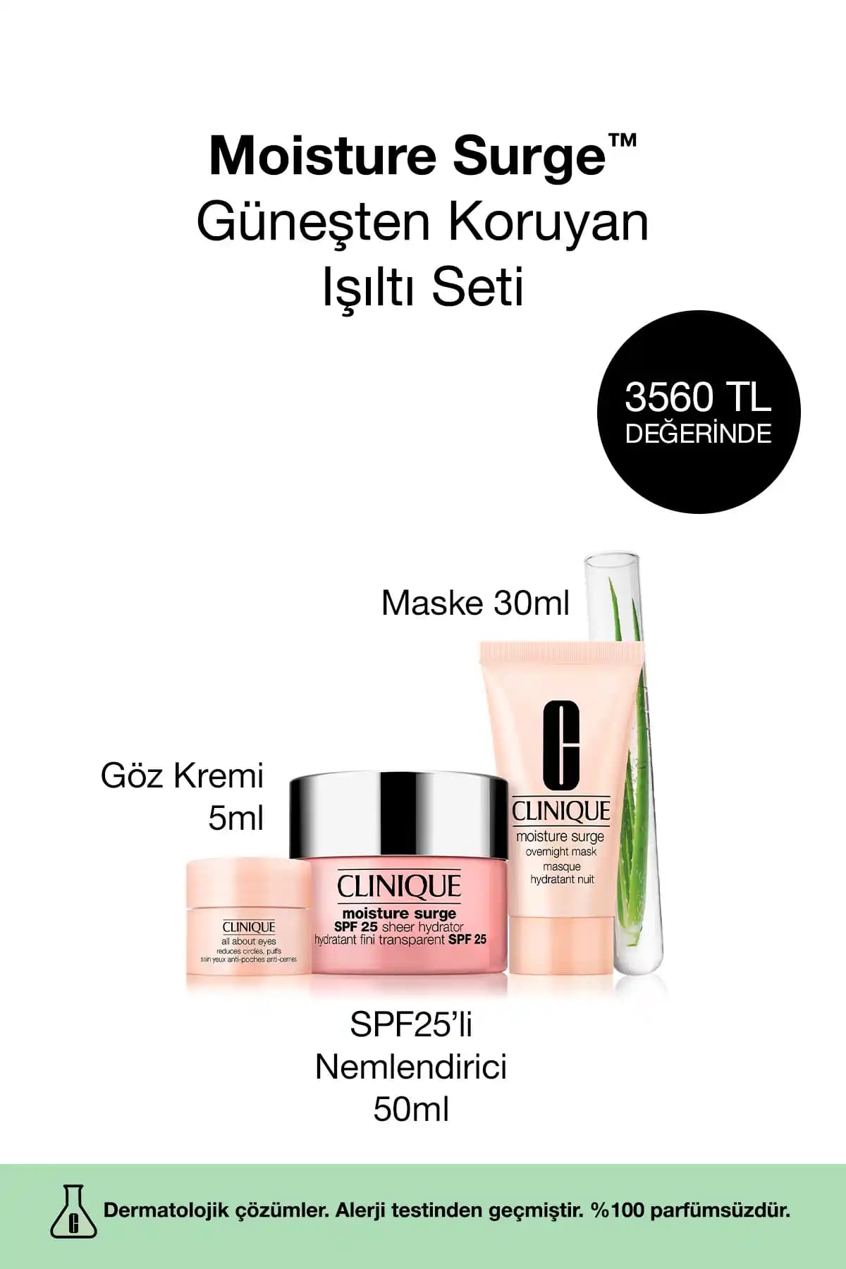 Clinique Moisture Surge Cilt Bakım Seti ile Derinlemesine Nem ve Koruma Sağlayın