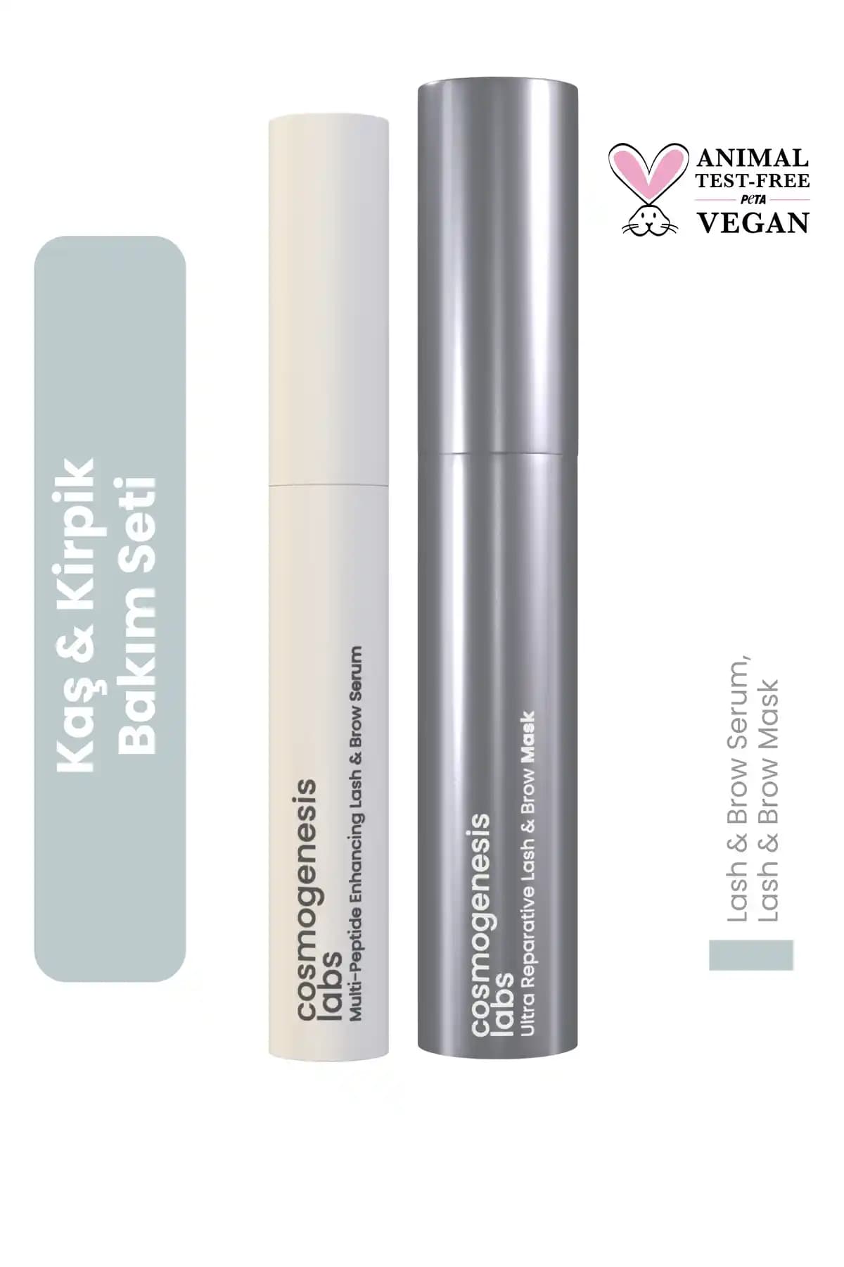 Cosmogenesis Labs Vegan Kaş ve Kirpik Bakım Seti Doğal ve Güvenli Güzellik İmkanı
