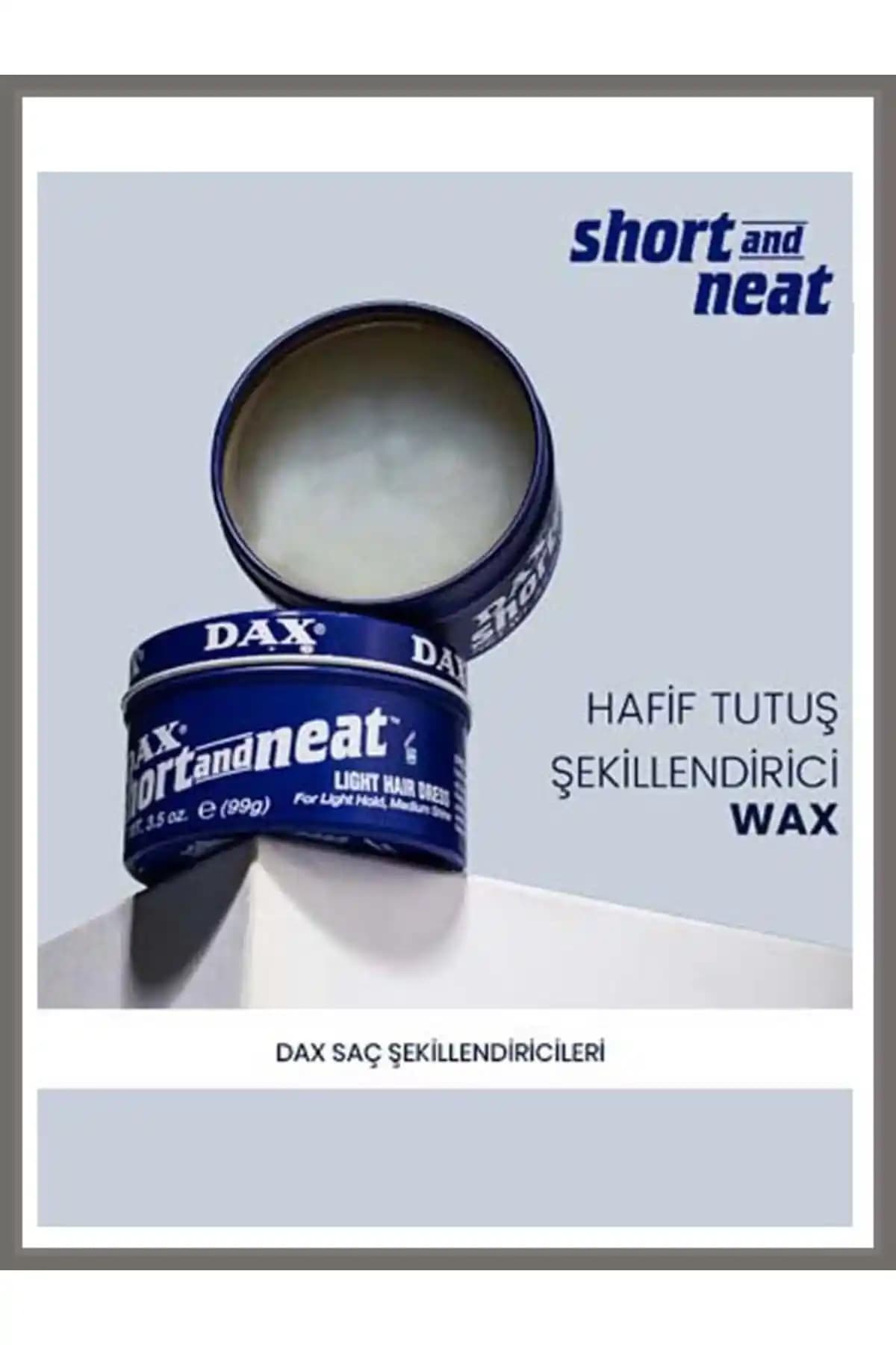 Dax Short And Neat 99 Gr Hafif Tutucu Şekillendirici Wax Düz Saçlar İçin