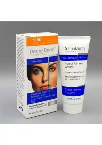 Dermaderm Bitkisel Leke Kremi: Doğal İçeriklerle Ciltteki Lekeleri Azaltan Gece Kremi