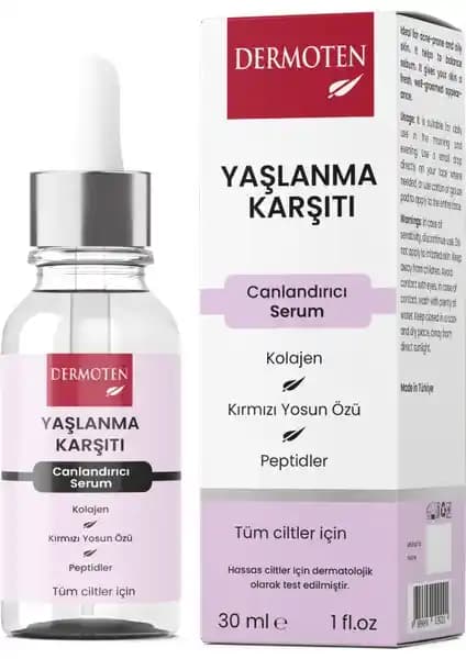 Dermoten Yaşlanma Karşıtı Canlandırıcı Serum: Etkili ve Güçlü Cilt Yenileme Çözümü