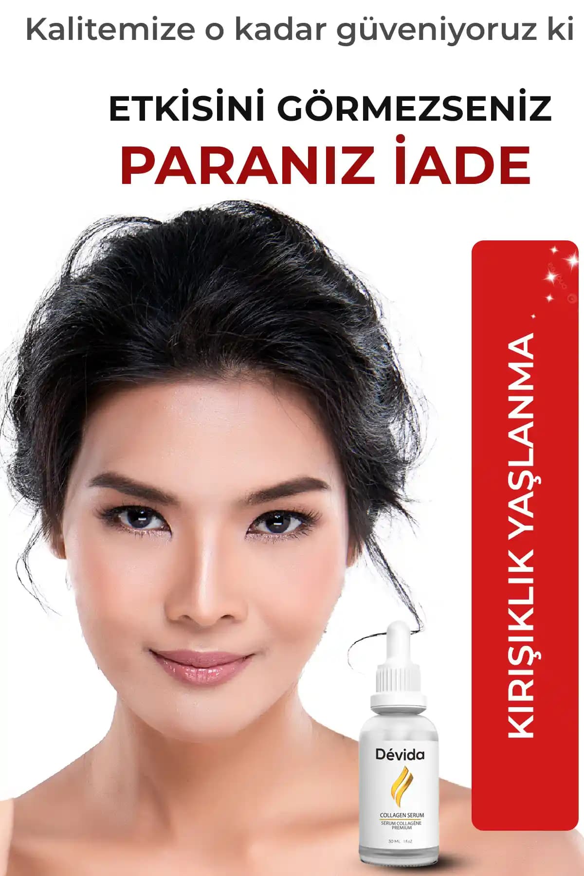 Devida Fransız Yaşlanma Karşıtı Kolajen Serumu: Cilt Sıkılaştırıcı ve Yenileyici Etkiler