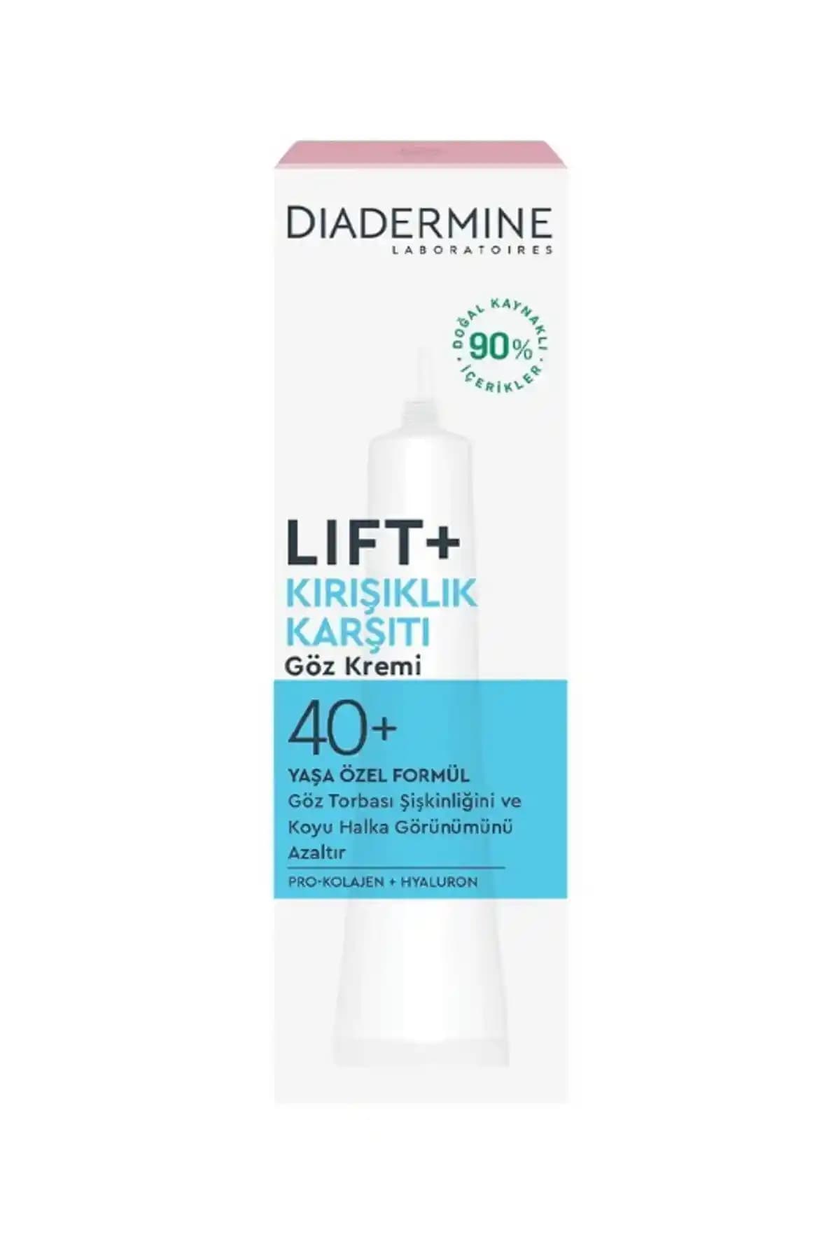 Diadermine Lift+ 40+ Kırışıklık Karşıtı Göz Kremi: Göz Çevresi Gençleştirici Bakım Ürünü