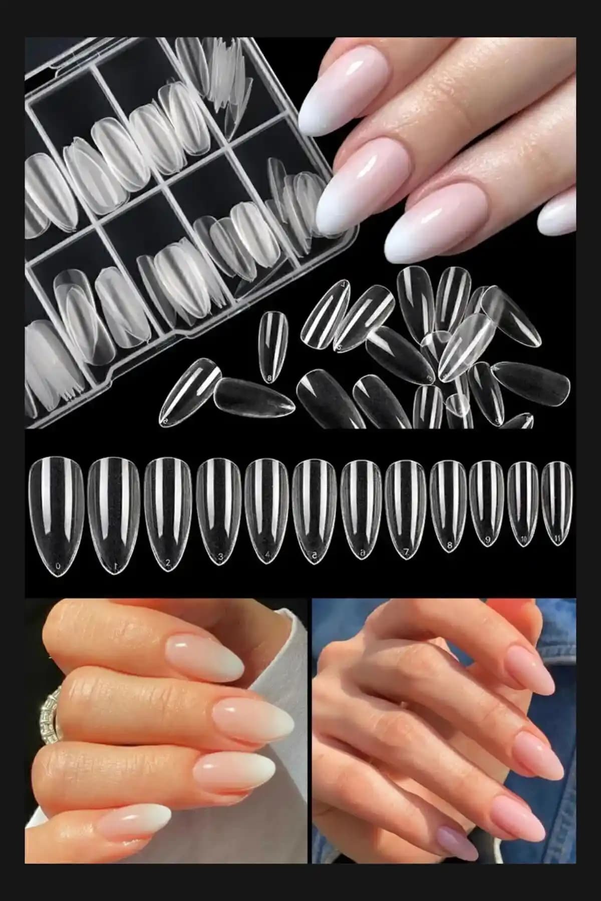 Diloshtrend 100’lü Jel Destekli Badem Tırnak Seti ile Güçlü ve Estetik Tırnaklar