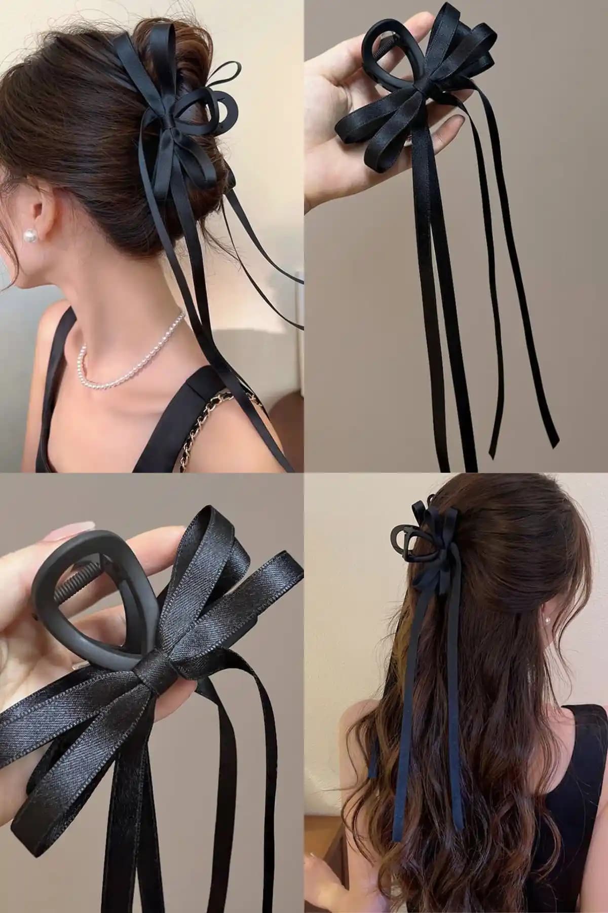 Diloshtrend Tasarım Fiyonk Model Mandal Toka Siyah Renkli Şıklık ve İşlevsellik Sunar