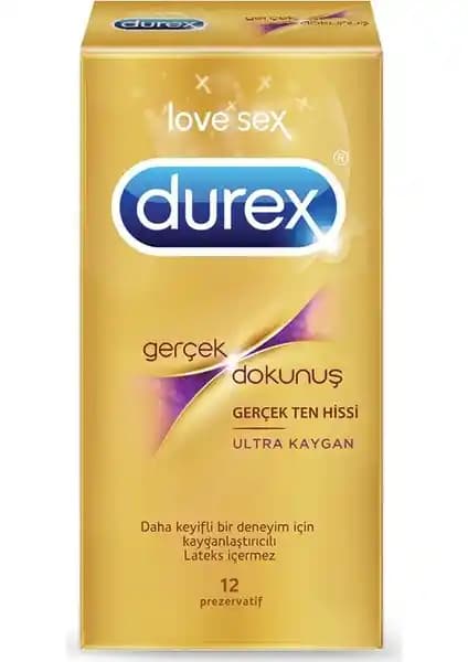 Durex Gerçek Dokunuş Ultra Kaygan Prezervatif: Güvenlik ve Konfor Sunan Yüksek Kaliteli Ürün