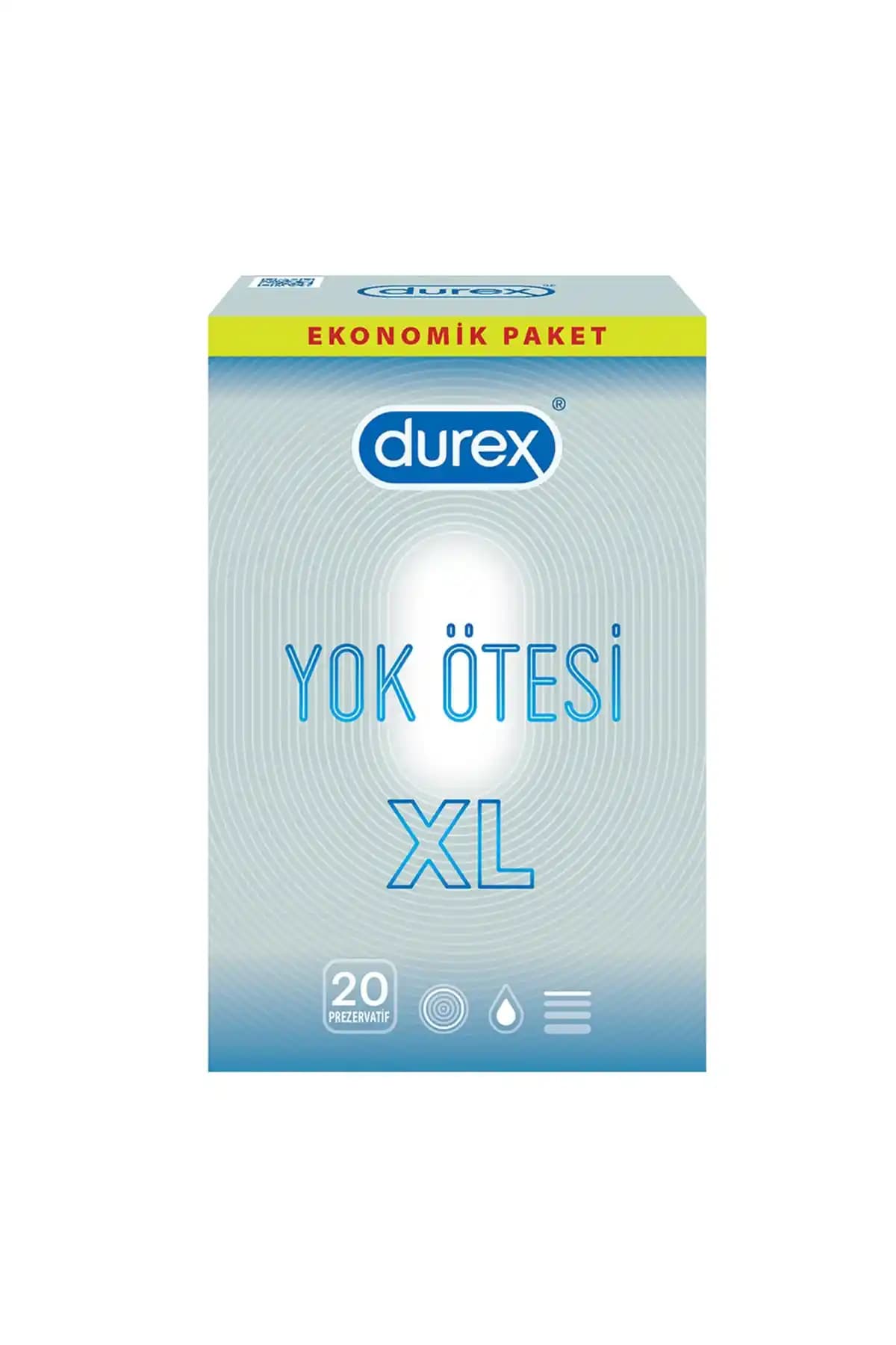 Durex Yok Ötesi XL Prezervatif 20'li Güvenli ve Konforlu Kullanım için Tasarlandı