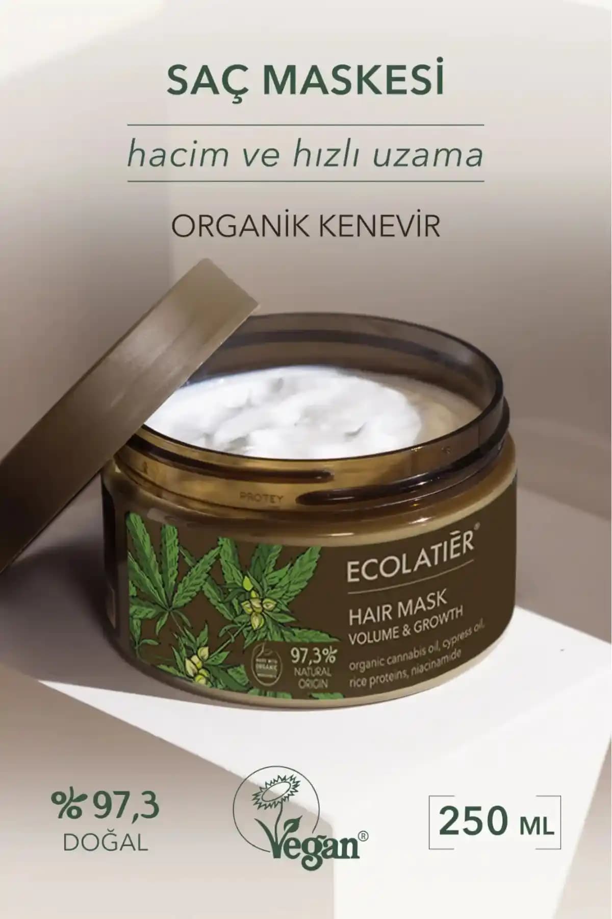 ECOLATIER Saç Bakım Maskesi: Doğal İçeriklerle Güçlendiren ve Onaran Saç Maskesi